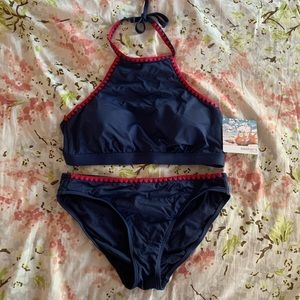 Seekers Navy and Pink Bikini Set
